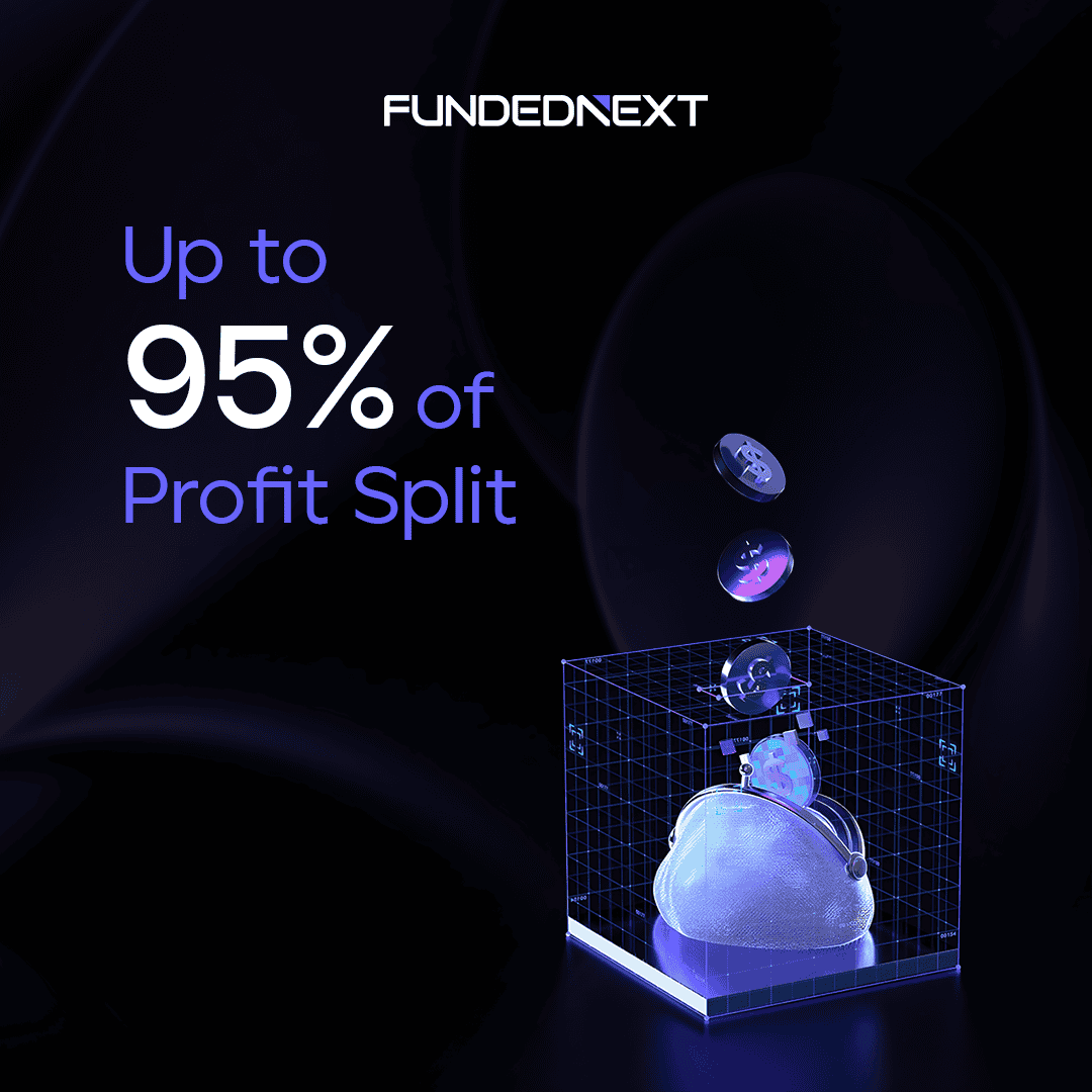 FundedNext 95% profit split banner