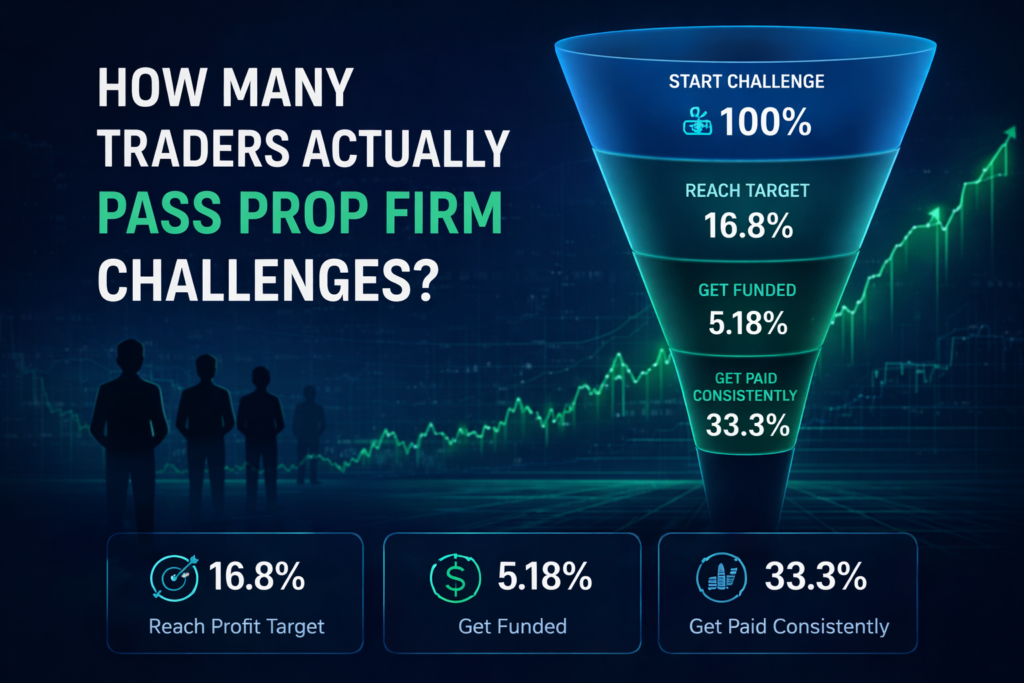 How many traders actually pass prop firms