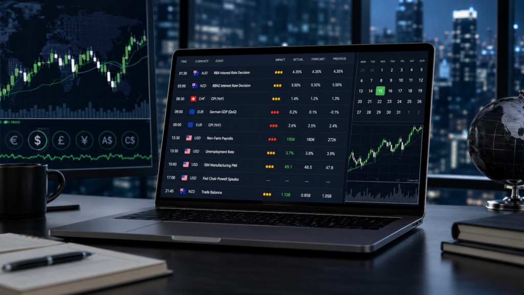 Economic calendar for prop firm traders
